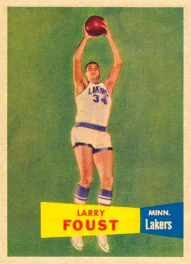 1957 Topps Larry Foust #18 Basketball Card