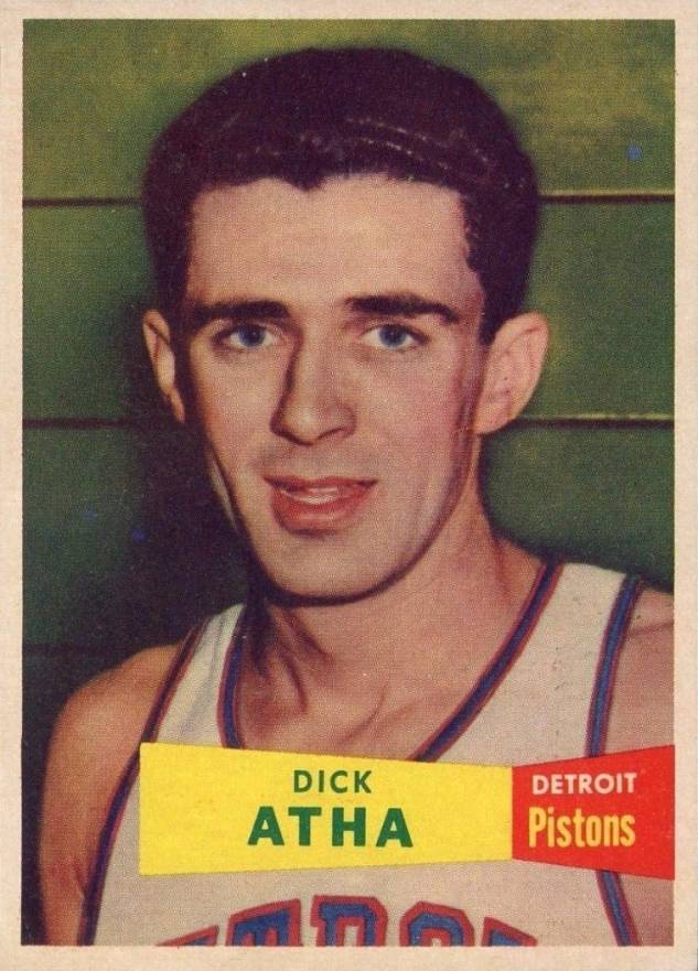 1957 Topps Dick Atha #14 Basketball Card
