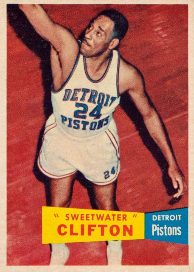 1957 Topps Sweetwater Clifton #1 Basketball Card