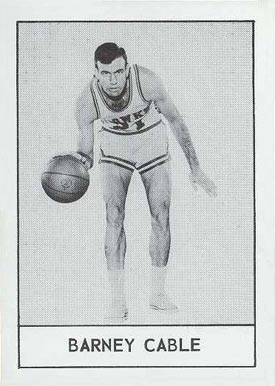 1961 Hawks Essex Meats Barney Cable # Basketball Card