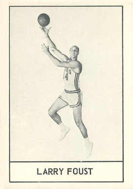 1961 Hawks Essex Meats Larry Foust # Basketball Card