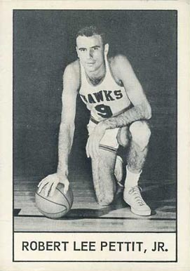 1961 Hawks Essex Meats Bob Pettit # Basketball Card