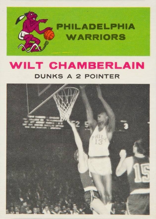 1961 Fleer Wilt Chamberlain #47 Basketball Card