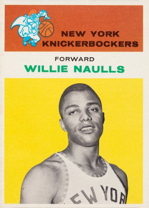 1961 Fleer Willie Naulls #32 Basketball Card