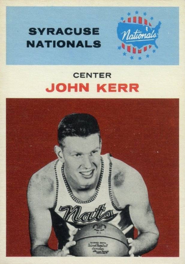 1961 Fleer John Kerr #25 Basketball Card