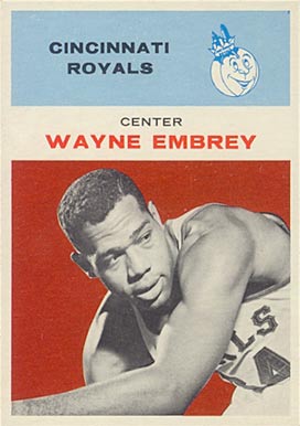 1961 Fleer Wayne Embry #12 Basketball Card