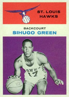 1961 Fleer Sihugo Green #15 Basketball Card