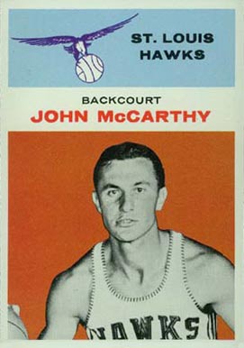 1961 Fleer John McCarthy #30 Basketball Card