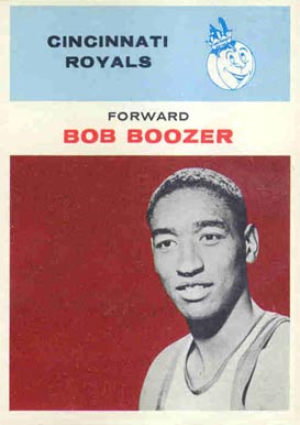 1961 boozer fleer bob card basketball