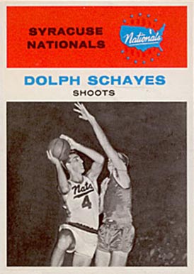 1961 Fleer Dolph Schayes #63 Basketball Card