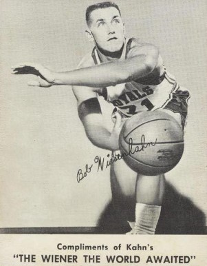 1961 Kahn's Wieners Bob Wiesenhahn # Basketball Card