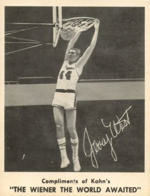 1963 Kahn's Wieners Jerry West # Basketball Card
