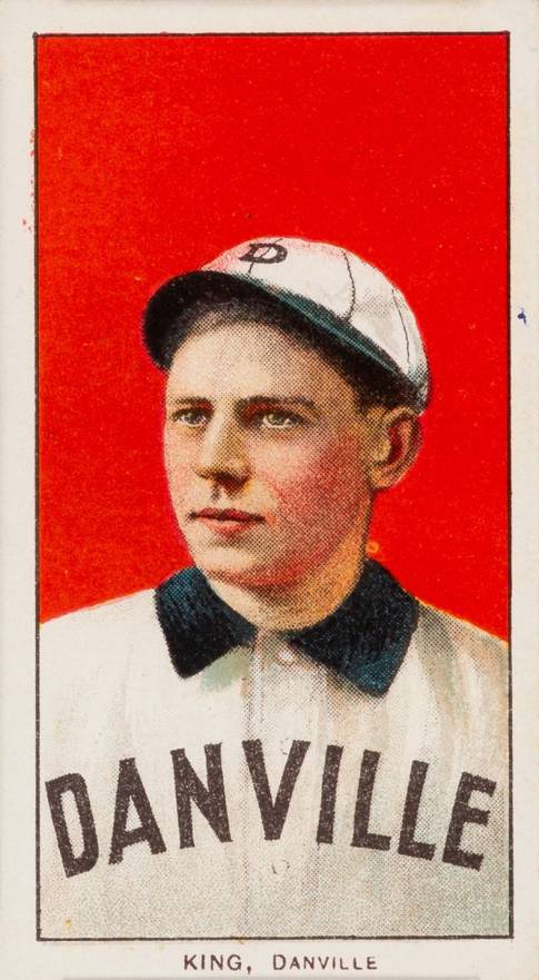 1909 White Borders Ghosts, Miscuts, Proofs, Blank Backs & Oddities King, Danville #253 Baseball Card