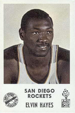 1968 Jack in the Box San Diego Rockets Elvin Hayes # Basketball Card