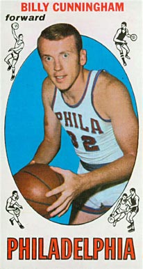 1969 Topps Billy Cunningham #40 Basketball Card