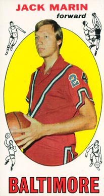 1969 Topps Jack Marin #26 Basketball Card