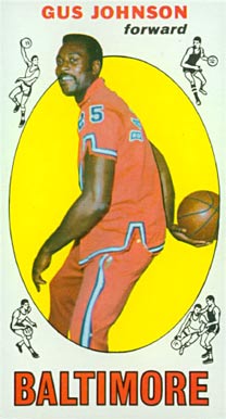 1969 Topps Gus Johnson #12 Basketball Card