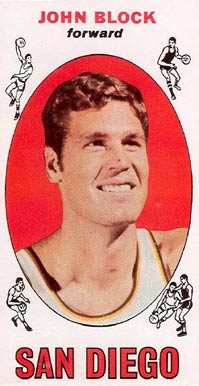 1969 Topps John Block #9 Basketball Card