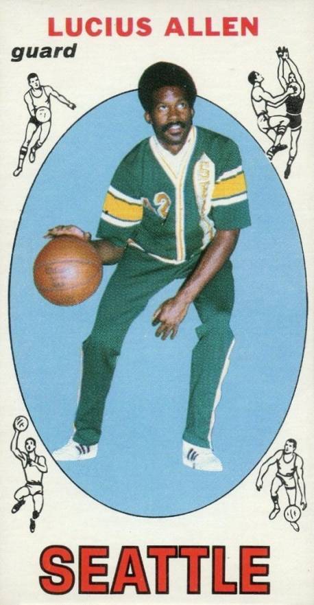 1969 Topps Lucius Allen #6 Basketball Card