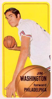 1970 Topps Jim Washington #14 Basketball Card