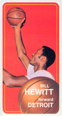 1970 Topps Bill Hewitt #56 Basketball Card