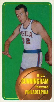 1970 Topps Bill Cunningham #140 Basketball Card