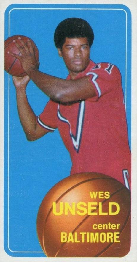 1970 Topps Wes Unseld #72 Basketball Card