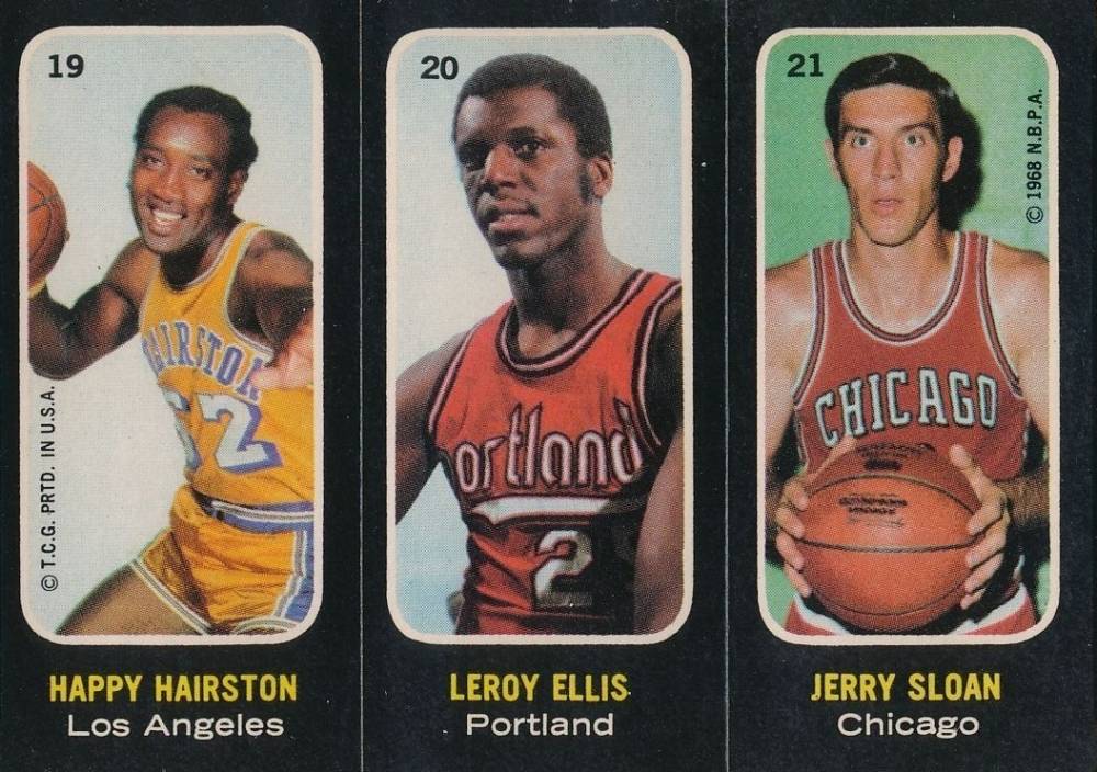 1971 Topps Stickers Hairston/Ellis/Sloan #19 Basketball Card