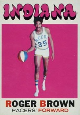 1971 Topps Roger Brown #225 Basketball Card