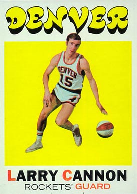 1971 Topps Larry Cannon #196 Basketball Card