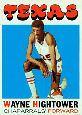 1971 Topps Wayne Hightower #187 Basketball Card