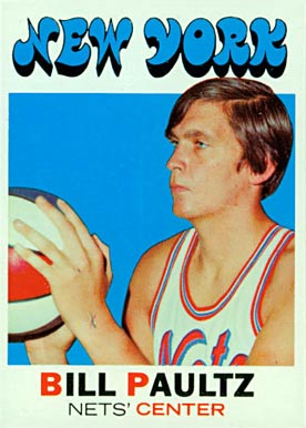 1971 Topps Billy Paultz #156 Basketball Card