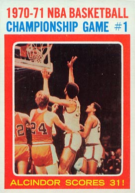 1971 Topps NBA Playoffs Game #1 #133 Basketball Card