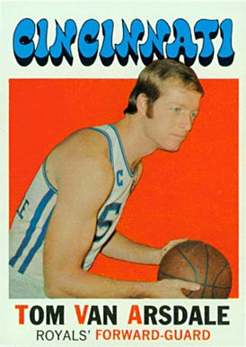 1971 Topps Tom Van Arsdale #75 Basketball Card