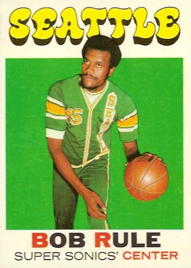 1971 Topps Bob Rule #40 Basketball Card