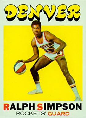 1971 Topps Ralph Simpson #232 Basketball Card