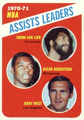 1971 Topps NBA Assists Leaders #143 Basketball Card