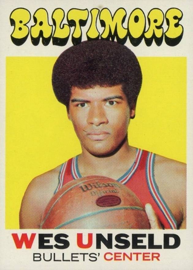 1971 Topps Wes Unseld #95 Basketball Card