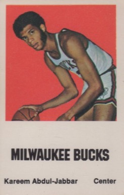1972 Comspec Kareem Abdul-Jabbar #1 Basketball Card