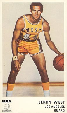 1972 Icee Bear Jerry West # Basketball Card