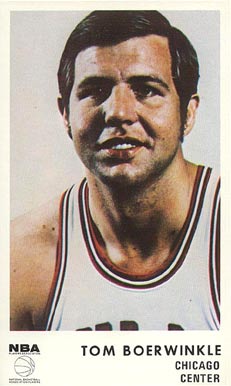 1972 Icee Bear Tom Boerwinkle # Basketball Card