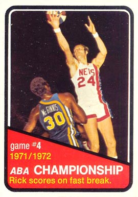 1972 Topps ABA Playoffs Game #4 #244 Basketball Card