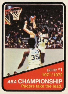 1972 Topps ABA Championship Game #1 #241 Basketball Card