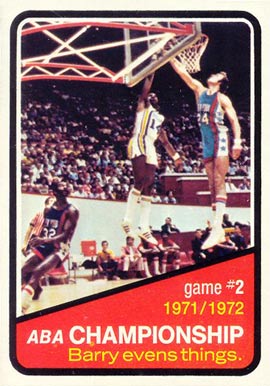 1972 Topps ABA Playoffs Game #2 #242 Basketball Card