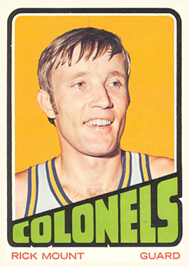 1972 Topps Rick Mount #237 Basketball Card