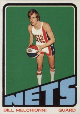 1972 Topps Bill Melchionni #225 Basketball Card