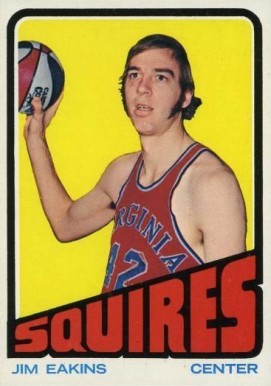 1972 Topps Jim Eakins #213 Basketball Card