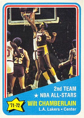1972 Topps Wilt Chamberlain #168 Basketball Card