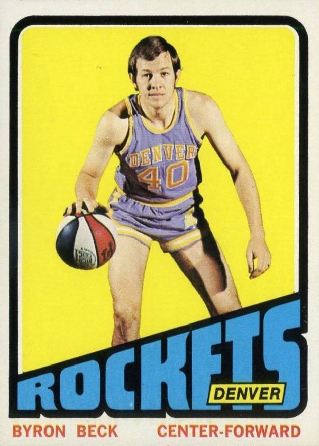 1972 Topps Byron Beck #187 Basketball Card