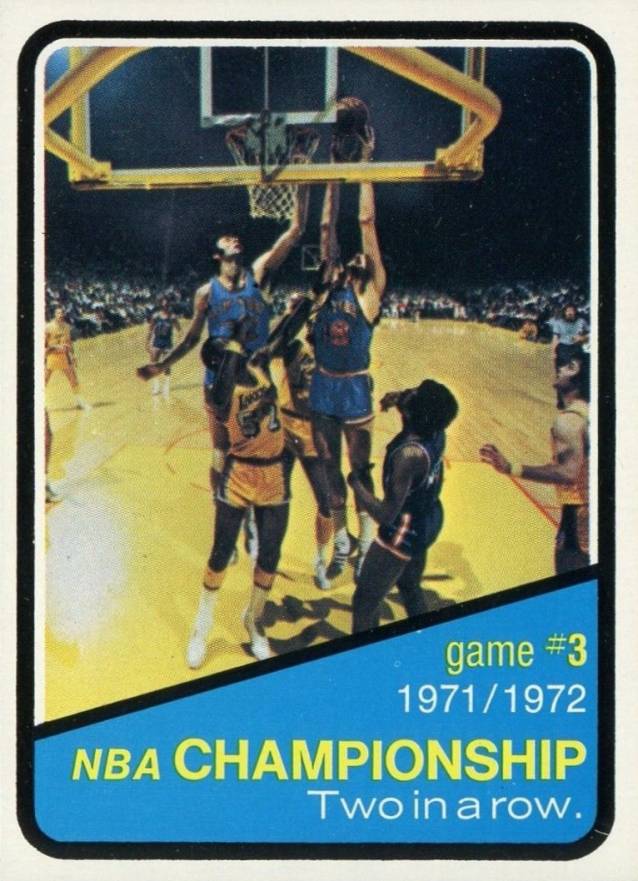 1972 Topps NBA Playoffs Game #3 #156 Basketball Card
